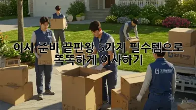 이사 준비 끝판왕! 5가지 필수템으로 똑똑하게 이사하기
